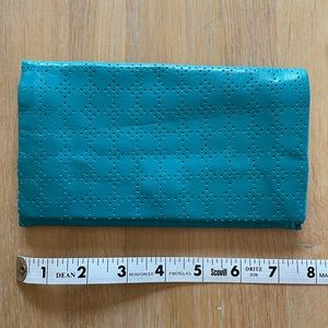 Latico teal magnetic wallet. Rare